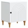 vidaXL Bedside Cabinet White 43 x 34.5 x 50 cm Engineered Wood
