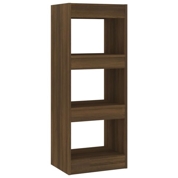 vidaXL Book Cabinet/Room Divider Brown Oak 40x30x103 cm Engineered Wood