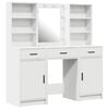 vidaXL Dressing Table Set 3 pcs White Engineered Wood