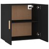 vidaXL Wall Cabinet Black 60x30x60 cm Engineered Wood