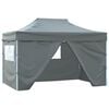 vidaXL Professional Folding Party Tent 4 Sidewalls 3x4 m Anthracite