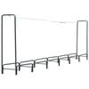 vidaXL Firewood Rack Anthracite 360x35x120 cm Steel