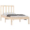 vidaXL Bed Frame without Mattress Solid Wood Pine 90x190 cm Single Single