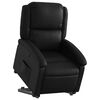 vidaXL Stand up Recliner Chair Black Faux Leather