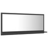 vidaXL Bathroom Mirror Grey 90x10.5x37 cm Engineered Wood