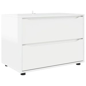 vidaXL Storage Cabinet High Gloss White 80 x 48 x 57 cm