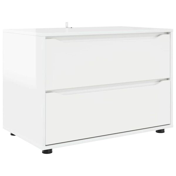 vidaXL Storage Cabinet High Gloss White 80 x 48 x 57 cm