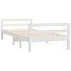 vidaXL Bed Frame without Mattress White 90x190 cm Single Solid Wood Pine