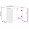 vidaXL TV Wall Cabinet 2 pcs White 59.5 x 31 x 40 cm Engineered Wood