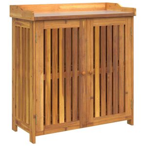vidaXL Garden Cabinet Brown 93 x 41.5 x 98cm Solid Acacia Wood