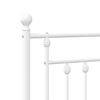 vidaXL Metal Headboard White 135 cm
