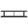 vidaXL Wall Shelf 2 pcs High Gloss Grey 90x18x20 cm Engineered Wood
