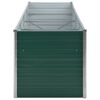 vidaXL Garden Raised Bed Galvanised Steel 320x80x77 cm Green