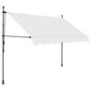 vidaXL Manual Retractable Awning with LED 300 cm Cream