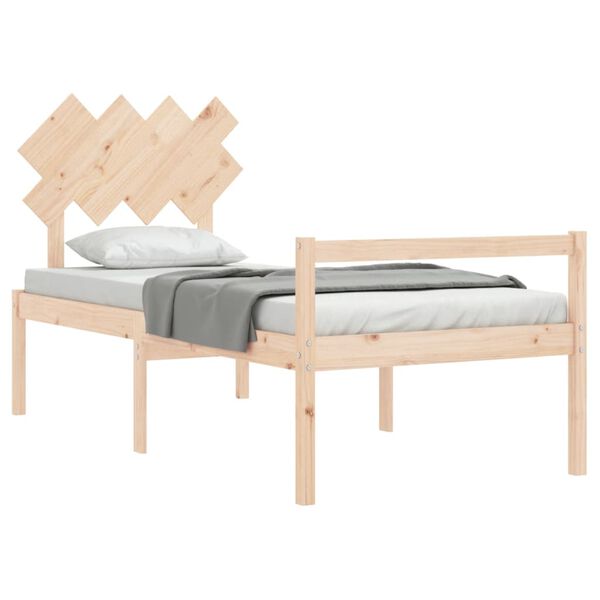 vidaXL Senior Bed without Mattress Single Solid Wood