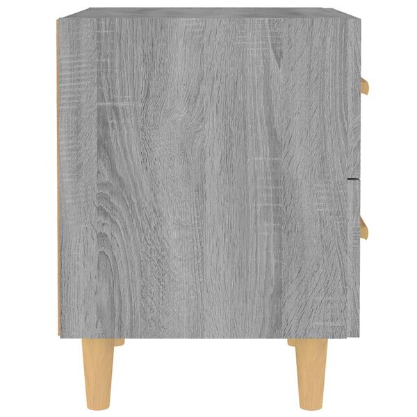 vidaXL Bed Cabinet Grey Sonoma 40x35x47.5 cm