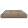 vidaXL Pallet Cushion Taupe 120x80x12 cm Fabric