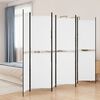 vidaXL 6-Panel Room Divider White 300x200 cm Fabric