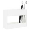vidaXL Umbrella Stand White 65 x 24 x 50 cm Engineered Wood