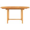 vidaXL Extending Garden Table 110-160x80x75 cm Solid Wood Teak