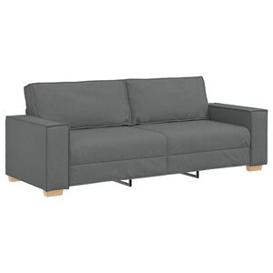 vidaXL 3-Seater Sofa Dark Grey 180 cm Fabric