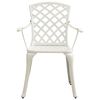 vidaXL 5 Piece Bistro Set Cast Aluminium White