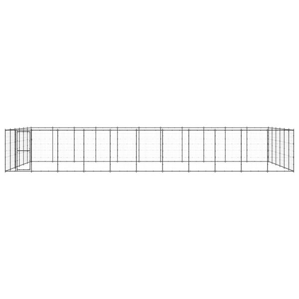 vidaXL Outdoor Dog Kennel Steel 79.86 m&sup2;