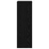 vidaXL Plant Stand Black Oak 33 x 33 x 100 cm Engineered wood