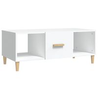 vidaXL Coffee Table White 102x50x40 cm Engineered Wood