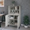 vidaXL Highboard Concrete Grey 60x36x110 cm Engineered Wood