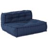 vidaXL Modular Sofa 4 pcs Indigo Fabric