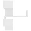 vidaXL Wall Corner Shelf White 40x40x50 cm Engineered Wood