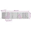 vidaXL Outdoor Dog Kennel Silver 8x4x2 m Galvanised Steel