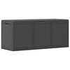 vidaXL Garden Storage Box 270L Black PP Rattan
