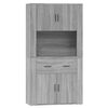 vidaXL Highboard Grey Sonoma Engineered Wood