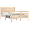 vidaXL Bed Frame without Mattress Double Solid Wood