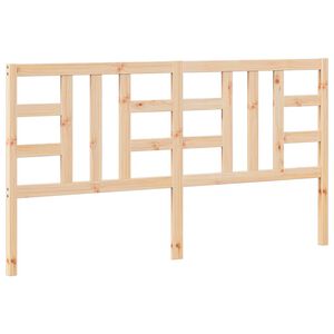 vidaXL Bed Headboard | Natural wood | Solid pine wood | 186x4x100 cm