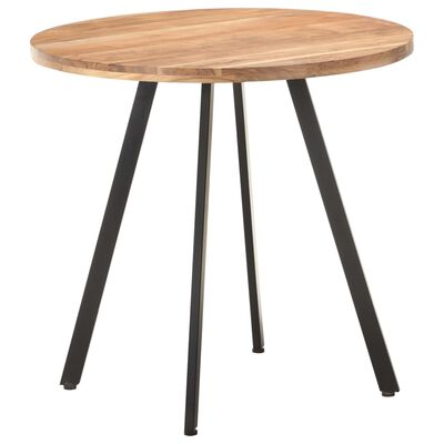 vidaXL Dining Table 80 cm Solid Acacia Wood