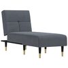 vidaXL Chaise Longue Dark Grey Velvet