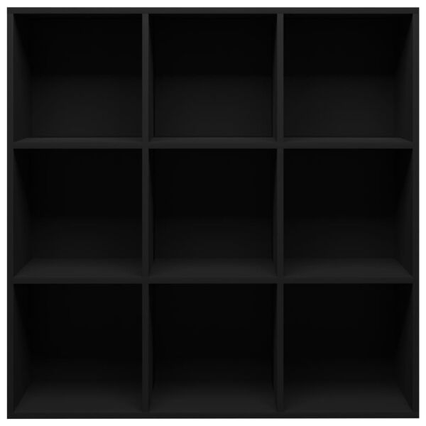 vidaXL Book Cabinet Black 98x29x97.5 cm Engineered Wood