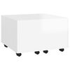 vidaXL Coffee Table High Gloss White 60x60x38 cm Engineered Wood