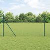 vidaXL Fence Post Green 25 x 1 m (25 x 25 mm mesh) Steel