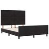 vidaXL Bed Frame with Headboard Black 137 x 190 cm Velvet