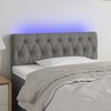 vidaXL LED Headboard Dark Grey 100 cm Fabric