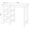 vidaXL Bar Set 3 Pieces MDF White
