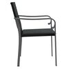 vidaXL Garden Chairs with Cushions 6 pcs Black 56x59x84 cm Poly Rattan