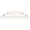 vidaXL Planter White 110x110x27 cm Solid Wood Pine