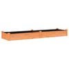 vidaXL Garden Raised Bed with Liner Brown 240x60x25 cm Solid Wood Fir