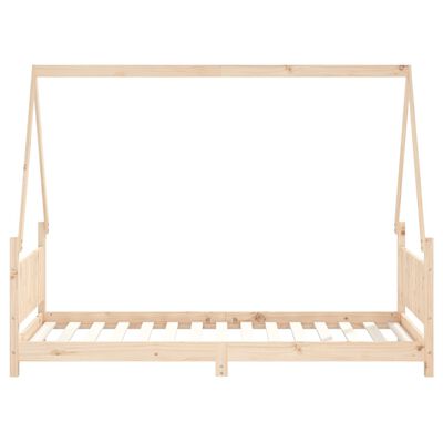 vidaXL Kids Bed Frame 90x190 cm Solid Wood Pine
