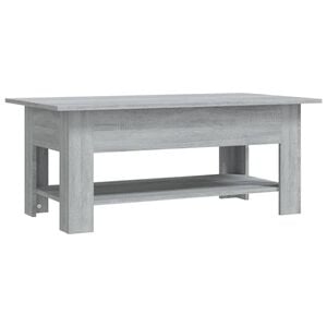 vidaXL Coffee Table Grey Sonoma 102x55x42 cm Engineered Wood